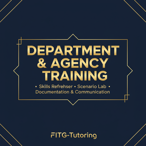 Department & Agency Training
